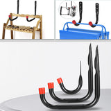 Wall Mounted Jumbo Storage Hooks – 80mm, 150mm & 192mm Heavy Duty Hooks for Garage, Shed, Bike, Ladders & Garden Tools