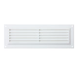 White Plastic Louvre Air Vent Cover – Adjustable Ventilation Grille with Flyscreen – Sizes 9"x3", 9"x6", 9"x9"