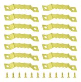63mm Brass sawtooth picture hangers pack of 10 (with screws) - Sisi UK Ltd