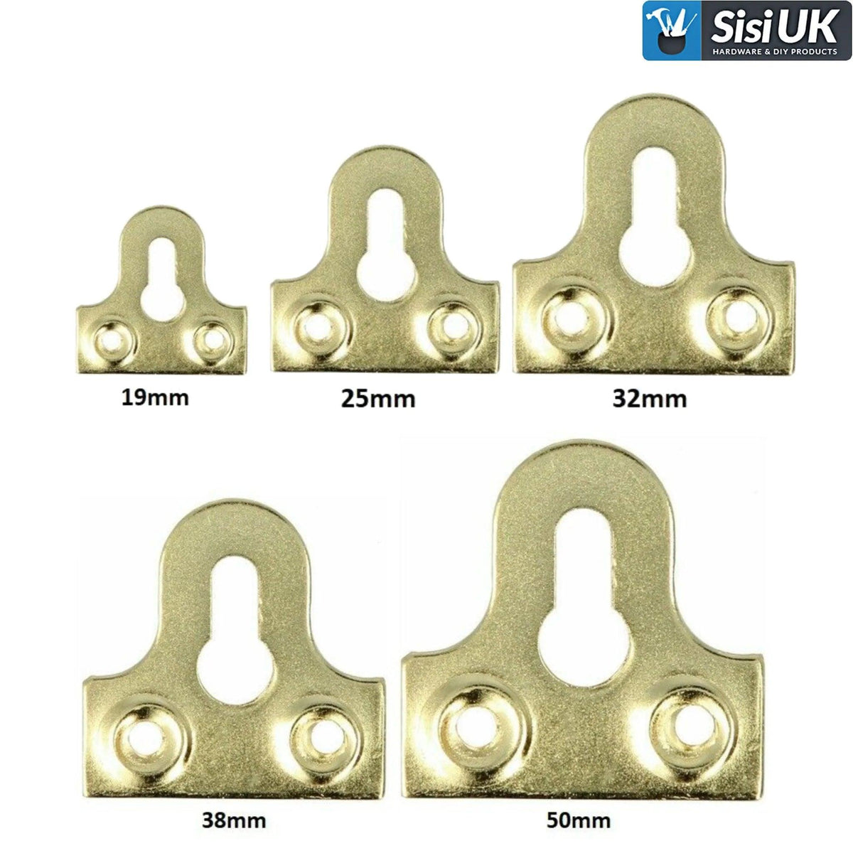 Mirror Plate Slotted Brass Plated Picture Hanging Plate 19 25 32 38 50 mirror-plate-slotted-brass-plated-picture-hanging-plate-19-25-32-38-50