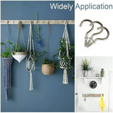 White Plastic Coated Shouldered Cup Hooks – Screw-In Wall Hooks for Mugs, Keys, Tools, Lights & Storage – Heavy Duty Metal