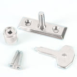 Window Stay Lock – Bright Zinc Plated & Electro Brass Plated – Secure Casement Window Catch for Ventilation & Safety