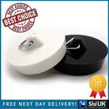 Sink Plug Black 1 1/2 Inch 38mm - Pack of 1 - Sisi UK Ltd