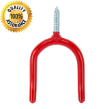 Tool Hook 100mm – Heavy Duty Red PVC Coated Steel Wall Hook for Garage, Shed & Workshop Storage