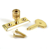 Window Stay Lock – Bright Zinc Plated & Electro Brass Plated – Secure Casement Window Catch for Ventilation & Safety