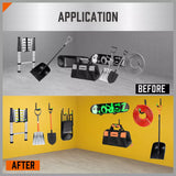 Wall Mounted Jumbo Storage Hooks – 80mm, 150mm & 192mm Heavy Duty Hooks for Garage, Shed, Bike, Ladders & Garden Tools