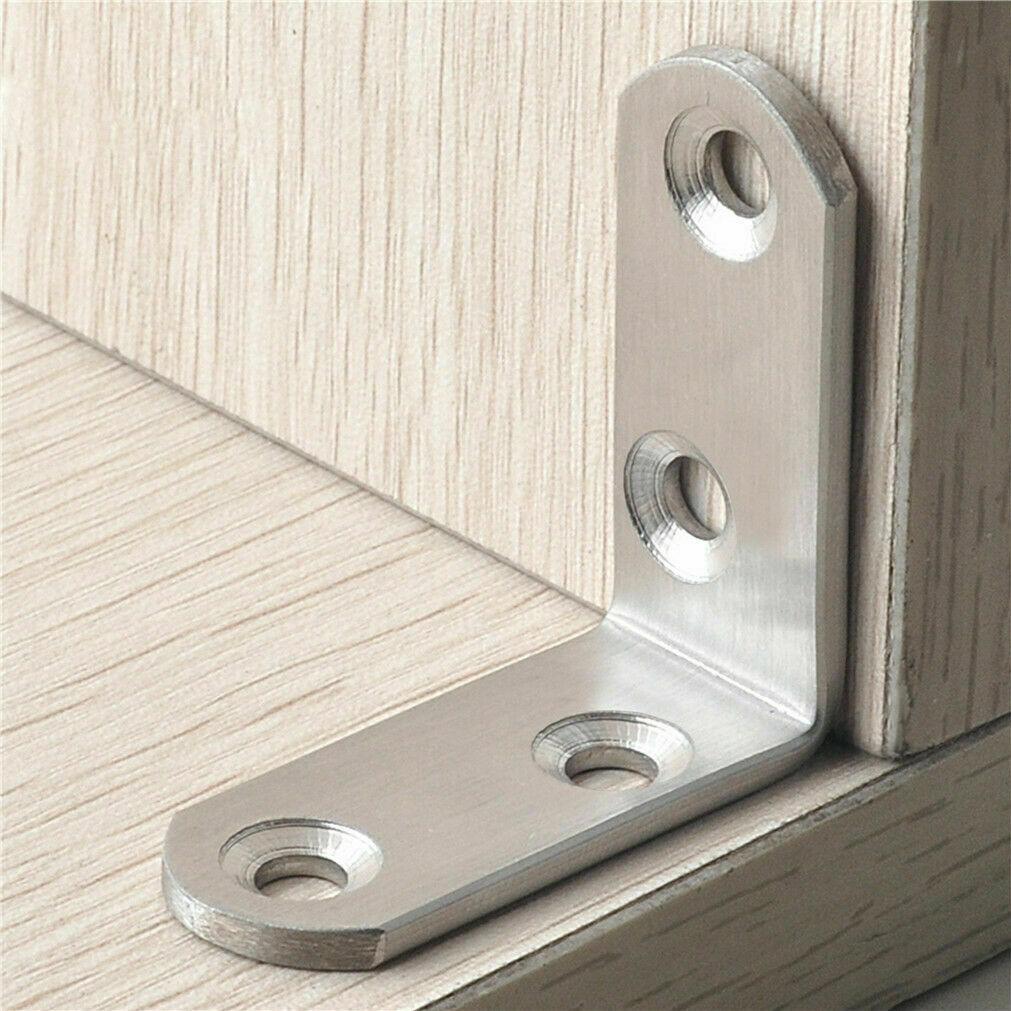 LuckIn 40 Pack 2"x2" Stainless Steel Corner Brace - Heavy Duty