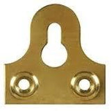 32mm Electro Brass Slotted Mirror Plate