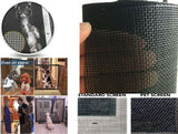 Black Polyester Pet Mesh 1.2m Net Cat Dog Scratch Clawing Resistant-Sold by meters - Sisi UK Ltd