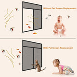 Black Polyester Pet Mesh 1.2m Net Cat Dog Scratch Clawing Resistant-Sold by meters - Sisi UK Ltd