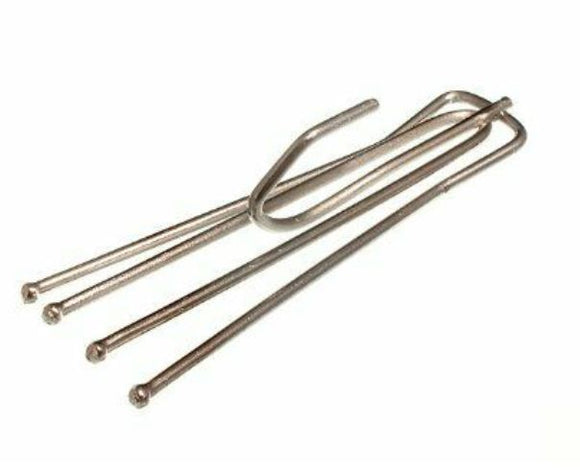 Metal curtain clip tape hooks deep short neck prong pinch pleat hanging goblet pack of 10 - Sisi UK Ltd