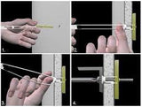 Toggler / Snaptoggle M6 HEAVY DUTY Plasterboard Plasma LCD LED TV Fixing Drywall Toggler Snap Toggle Anchor 6Pcs - Sisi UK Ltd