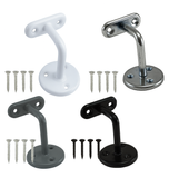 63mm Wall-Mounted Handrail Bracket – Stair Bannister Support for Wooden or Metal Rail – Heavy Duty Zinc, White, Grey, Black Finish