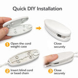 Vertical Blind Cord Weight White – Replacement Blind Cord Tension Weight for Vertical Window Blinds – Spare Parts & Accessories