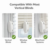 Vertical Blind Cord Weight White – Replacement Blind Cord Tension Weight for Vertical Window Blinds – Spare Parts & Accessories