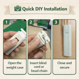 Vertical Blind Cord Weight White – Replacement Blind Cord Tension Weight for Vertical Blinds – Blind Spare Parts & Accessories