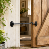 Cabin Hook Twisted Chain Hook Black Ironmongery - Decorative  for Gates, Doors, Sheds (75mm, 100mm, 150mm)