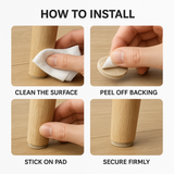 Felt Pads for Furniture – 16mm, 19mm, 25mm, 35mm, 50mm – Protect Floors & Prevent Scratches