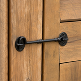 Cabin Hook Twisted Chain Hook Black Ironmongery - Decorative  for Gates, Doors, Sheds (75mm, 100mm, 150mm)