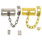 Contract Steel Door Chain 96mm – Electro Brass (EB) or Chrome Plated (CP) – Security Door Chain for Wooden Internal & External Doors