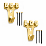 Picture Frame Hangers Hooks with Nails, Heavy Duty Plaster Wall Pro Photo/Heavy Mirror Hanging Kit