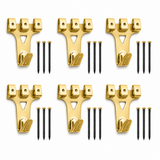 Picture Frame Hangers Hooks with Nails, Heavy Duty Plaster Wall Pro Photo/Heavy Mirror Hanging Kit