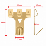 Picture Frame Hangers Hooks with Nails, Heavy Duty Plaster Wall Pro Photo/Heavy Mirror Hanging Kit