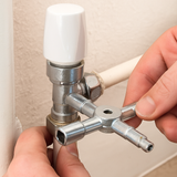 Multi-Purpose Utility Key (4-Way) – Plumbing, Radiator, Gas, Electric, Meter, Valve Box Tool