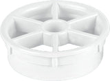 Shower Waste Top Cover – Universal Replacement Cap in White and Silver Finish