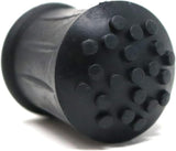 4 x Heavy Duty Rubber Walking Stick Ferrule Protectors – Non-Slip Cane Tips for Mobility Aids, Chairs & Crutches (12mm, 16mm, 19mm, 25mm)
