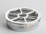 Shower Waste Top Cover – Universal Replacement Cap in White and Silver Finish