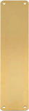 Victorian Style Polished Brass Door Push Plate 300mm x 75mm – Finger Plate for Internal Wooden Doors with Screws