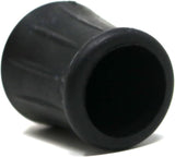 4 x Heavy Duty Rubber Walking Stick Ferrule Protectors – Non-Slip Cane Tips for Mobility Aids, Chairs & Crutches (12mm, 16mm, 19mm, 25mm)