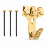 Picture Frame Hangers Hooks with Nails, Heavy Duty Plaster Wall Pro Photo/Heavy Mirror Hanging Kit