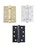 Steel Ball Bearing Hinges – 3" and 4" – Black, Satin, and Polished Chrome Finishes