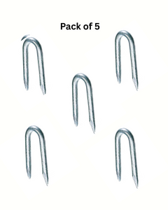 U Nails - Heavy Duty - for Cable, Wire & Fencing – Galvanised Steel (15mm, 20mm, 25mm, 30mm, 40mm)