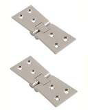 Counter Top Hinge – Drop Leaf Table and Bar Flap Support Hinge ( 100mm x 32mm x 38mm) - Heavy-Duty Chrome