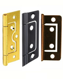 Bronze Flush Hinges – Electro Brassed & Chrome Plated – Sizes 40mm, 50mm, 60mm, 75mm (Pack of 2)