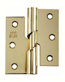 Rising Butt Hinges – Left & Right Hand – Brass Plated and Zinc Plated Door Hinges (Pack of 2 - 3" each)