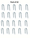 U Nails - Heavy Duty - for Cable, Wire & Fencing – Galvanised Steel (15mm, 20mm, 25mm, 30mm, 40mm)
