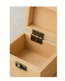 Mini Bronze Cabinet Hinges  – Pair of Decorative Miniature Hinges for Small Boxes, Drawers, Craft Projects (18mm x 16mm)
