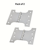 Heavy Duty Parliament Door Hinge – Wide Opening Brass or Steel Projection Hinge for Interior and Exterior Doors (5" x 4" x 3" x 4mm)