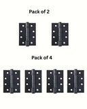 Steel Ball Bearing Hinges – 3" and 4" – Black, Satin, and Polished Chrome Finishes