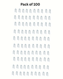U Nails - Heavy Duty - for Cable, Wire & Fencing – Galvanised Steel (15mm, 20mm, 25mm, 30mm, 40mm)