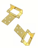 Cranked Flush Hinge – Electro Brass & Bright Zinc Plated Cabinet Hinge