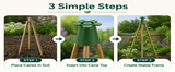 Pyramid Wigwam Cone Garden Cane Tops – Bamboo Cane Grip Top Protectors for Plant Support Sticks & Garden Canes – Pack of 5