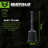 Heavy Duty Drain Plunger – Sink, Bath, Toilet Unblocker – Midi, Maxi & Toilet Sizes for Bathroom & Kitchen Use