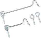Wire Gate Hooks – Bright Zinc Plated (BZP) – Sizes 50mm x 2.8mm, 75mm x 3.2mm, 100mm x 3.2mm