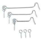 Wire Gate Hooks – Bright Zinc Plated (BZP) – Sizes 50mm x 2.8mm, 75mm x 3.2mm, 100mm x 3.2mm