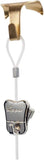 Picture Hanging Kit – Moulding Hooks + 1.5m Perlon Cords with Loop + STAS Zipper Hooks – Rail System Set – Brass, Chrome, White